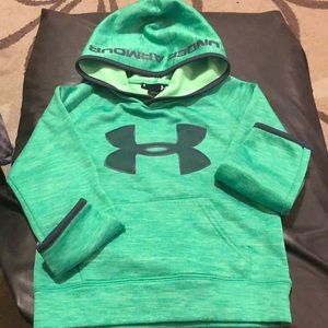 Green Under Armour hoodie EUC